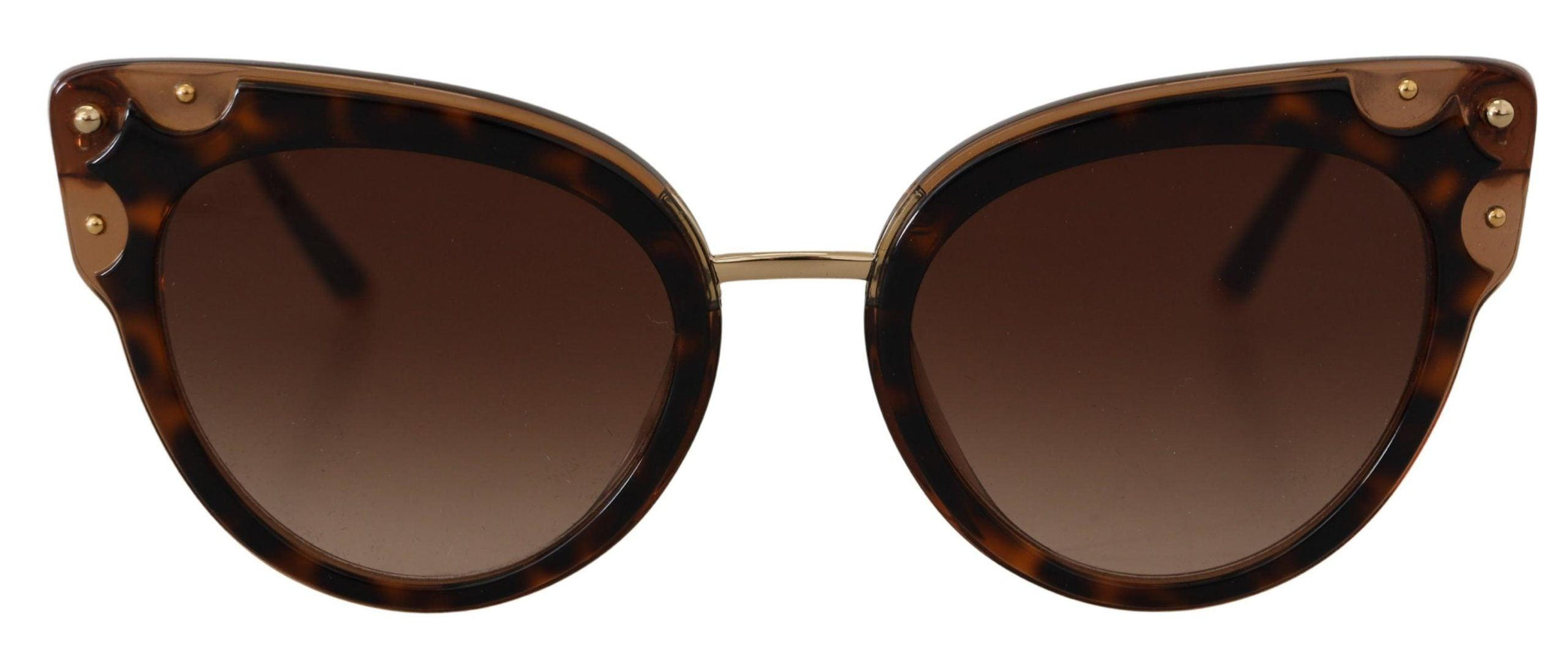 Dolce & Gabbana Brown Gradient Acetate Top Havana DG4340 Sunglasses - Ellie Belle