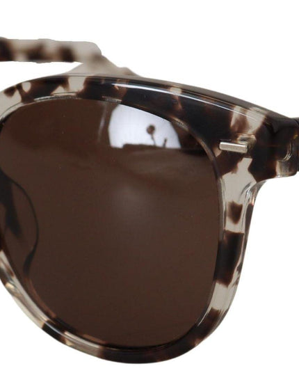 Dolce & Gabbana Brown Havana Frame Round Lens Women DG4254F Sunglasses - Ellie Belle