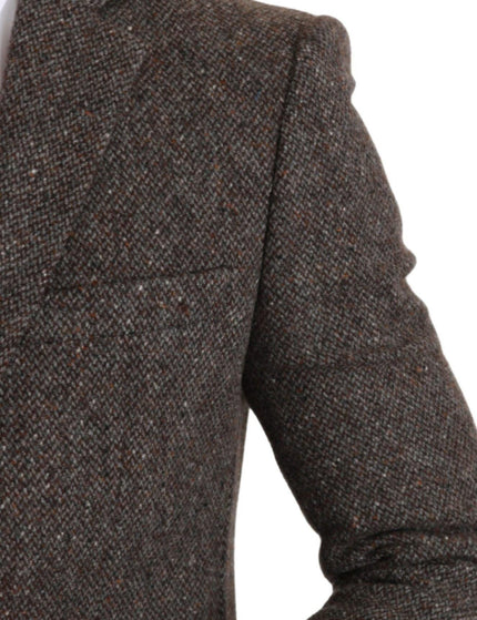 Dolce & Gabbana Brown Jacket Formal Coat Wool Blazer - Ellie Belle
