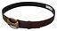 Dolce & Gabbana Brown Leather Gold Logo Metal Oval Belt - Ellie Belle