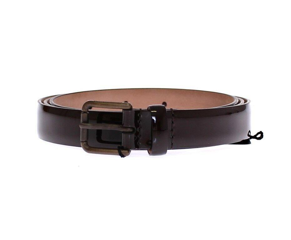 Dolce & Gabbana Brown Leather Logo Belt Cintura Belt - Ellie Belle