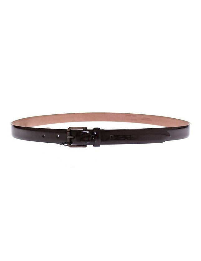 Dolce & Gabbana Brown Leather Logo Belt Cintura Belt - Ellie Belle