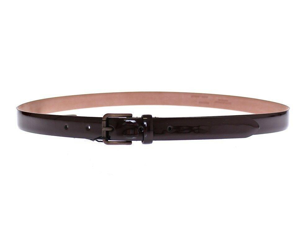 Dolce & Gabbana Brown Leather Logo Belt Cintura Belt - Ellie Belle