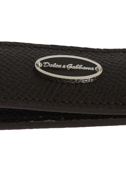 Dolce & Gabbana Brown Leather Magnet Money Clip - Ellie Belle