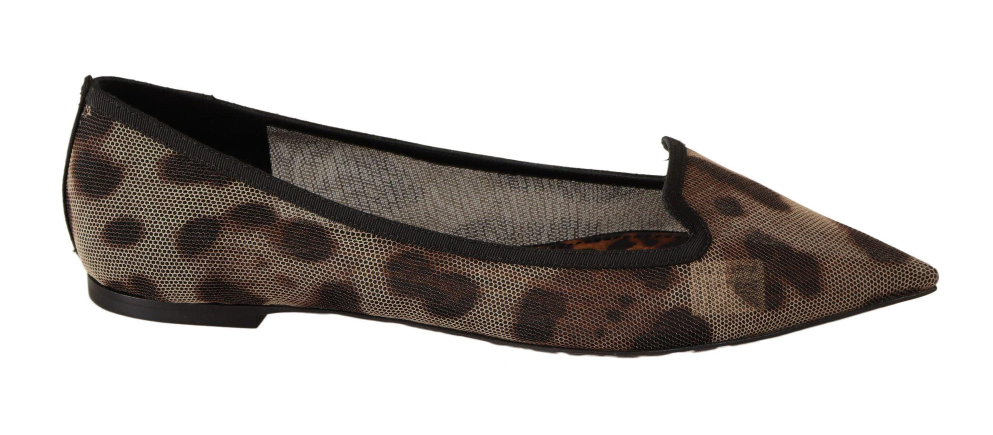 Dolce & Gabbana Brown Leopard Ballerina Flat Loafers Shoes - Ellie Belle