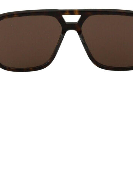Dolce & Gabbana Brown Leopard Pattern Aviator Pilot Mens Sunglasses - Ellie Belle