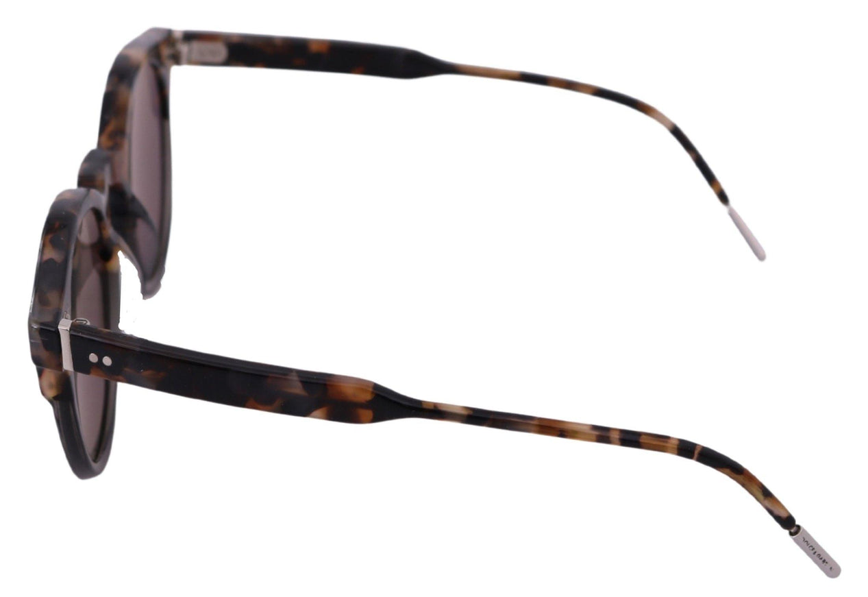 Dolce & Gabbana Brown Leopard Pattern DG4829 Mens Oval Sunglasses - Ellie Belle