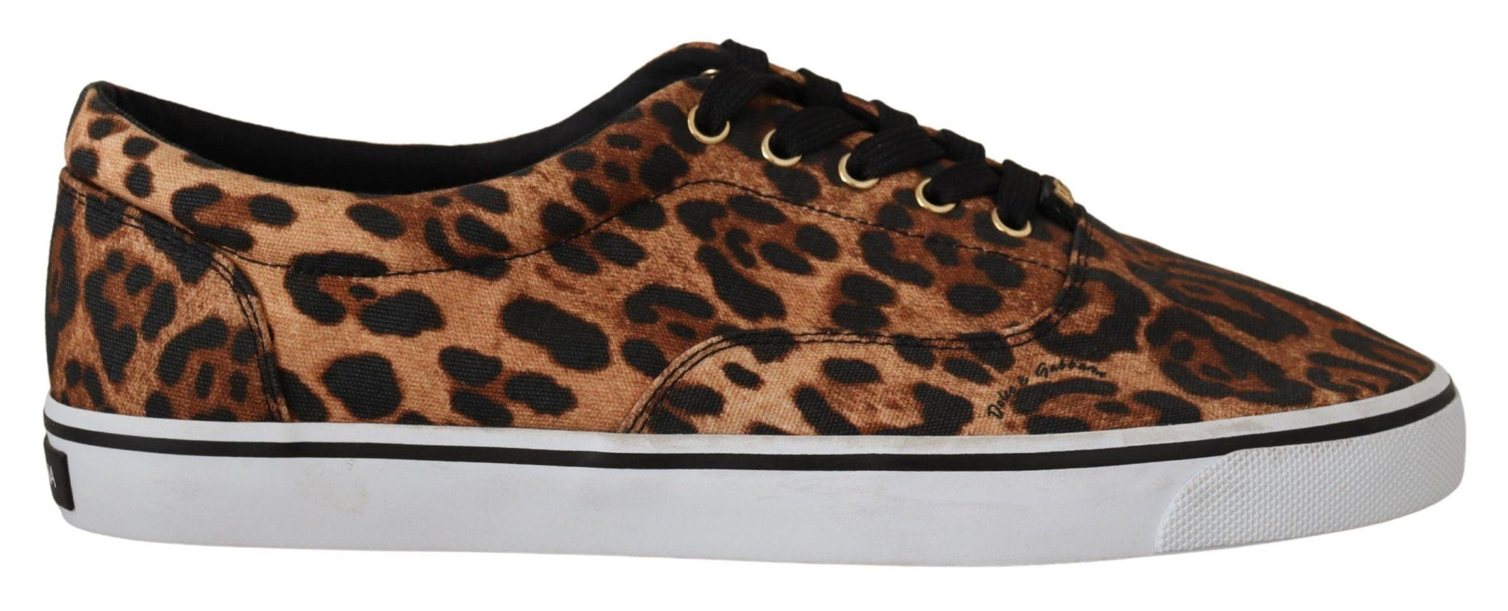 Dolce & Gabbana Brown Leopard Print Low Top Sneakers Shoes - Ellie Belle