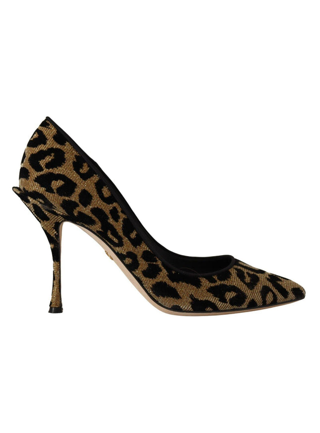 Dolce & Gabbana Brown Leopard Stiletto High Heels Pumps Shoes - Ellie Belle