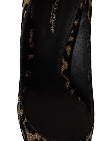 Dolce & Gabbana Brown Leopard Stiletto High Heels Pumps Shoes - Ellie Belle