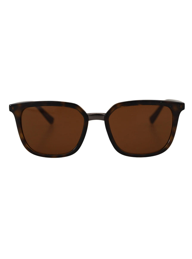 Dolce & Gabbana Brown Plastic Frame Square Lens DG6114 Sunglasses - Ellie Belle