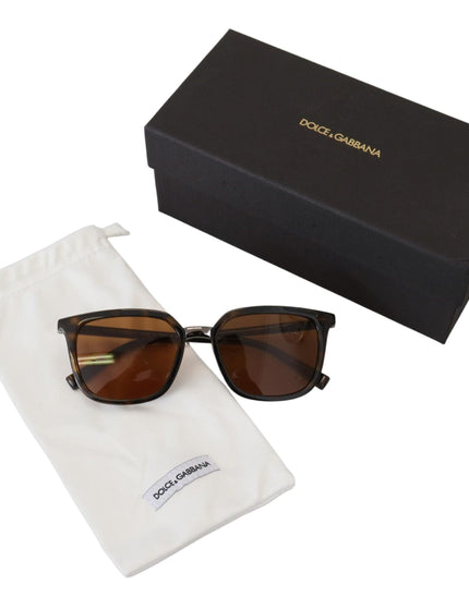 Dolce & Gabbana Brown Plastic Frame Square Lens DG6114 Sunglasses - Ellie Belle