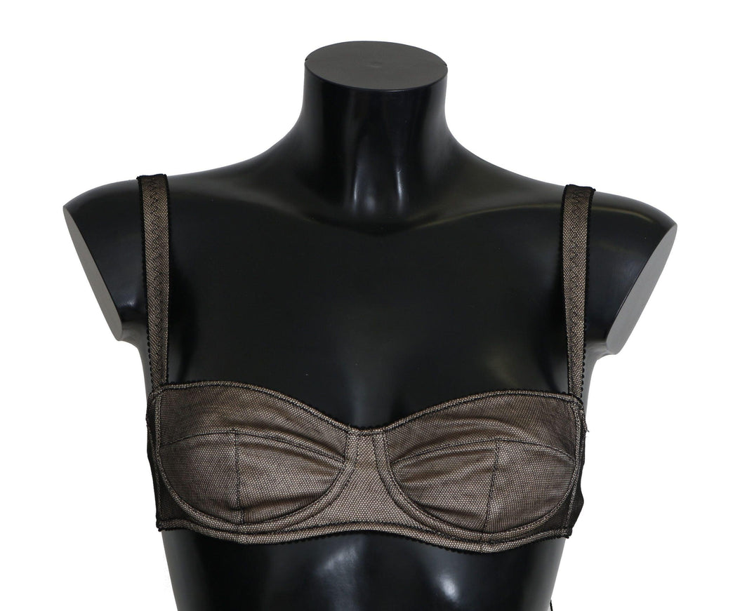 Dolce & Gabbana Brown Regg Balconcino Imbottito Bra Underwear