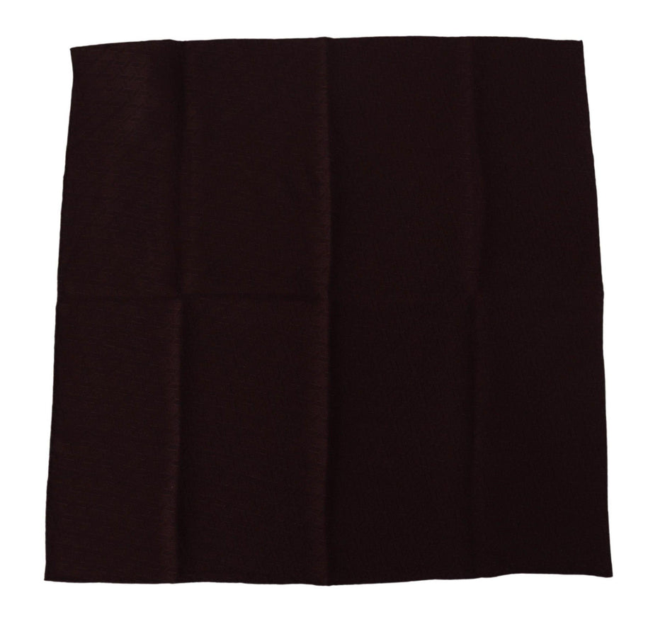 Dolce & Gabbana Brown Silk Blend Square Wrap Handkerchief Scarf - Ellie Belle