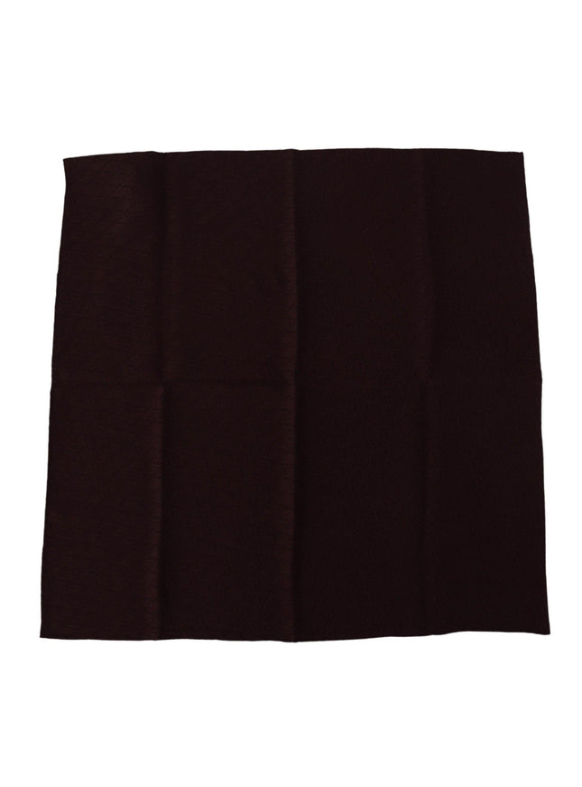 Dolce & Gabbana Brown Silk Blend Square Wrap Handkerchief Scarf - Ellie Belle