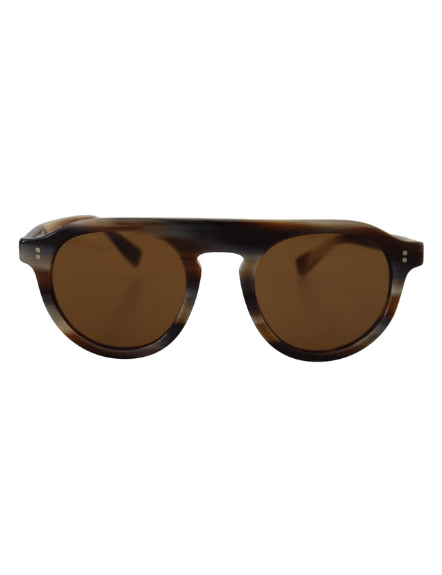 Dolce & Gabbana Brown Tortoise Oval Full Rim Eyewear DG4306 Sunglasses - Ellie Belle