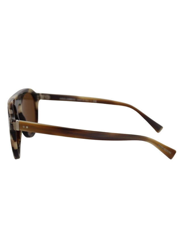 Dolce & Gabbana Brown Tortoise Oval Full Rim Eyewear DG4306 Sunglasses - Ellie Belle