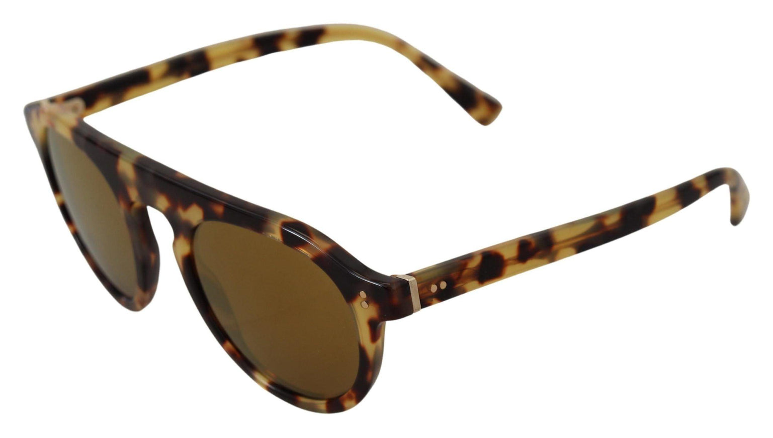 Dolce & Gabbana Brown Tortoise Oval Full Rim Shades DG4306F Sunglasses - Ellie Belle