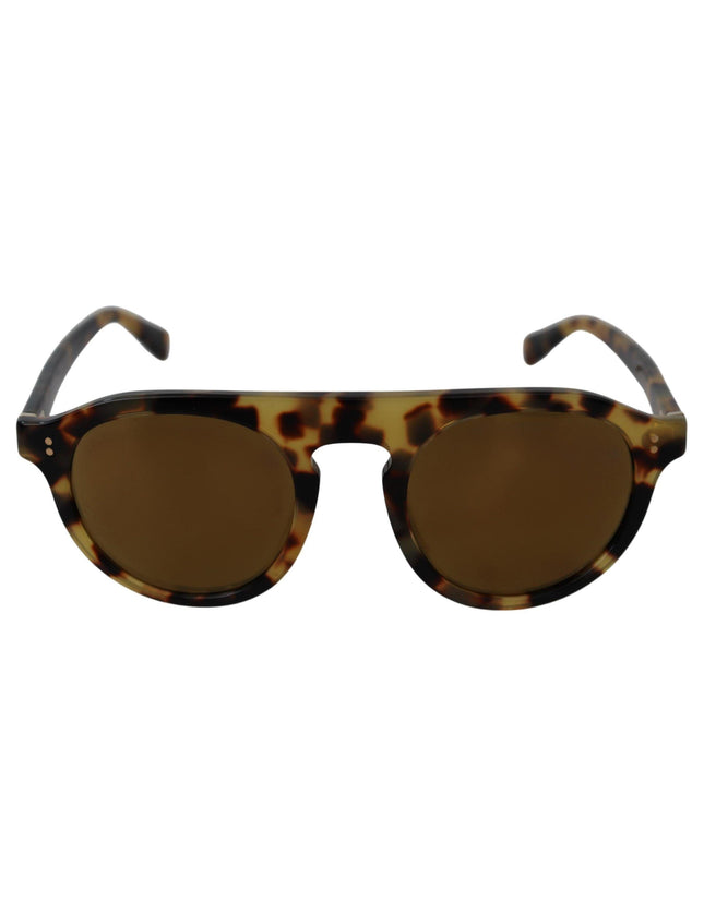 Dolce & Gabbana Brown Tortoise Oval Full Rim Sunglasses - Ellie Belle