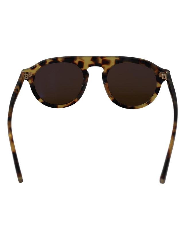 Dolce & Gabbana Brown Tortoise Oval Full Rim Sunglasses - Ellie Belle