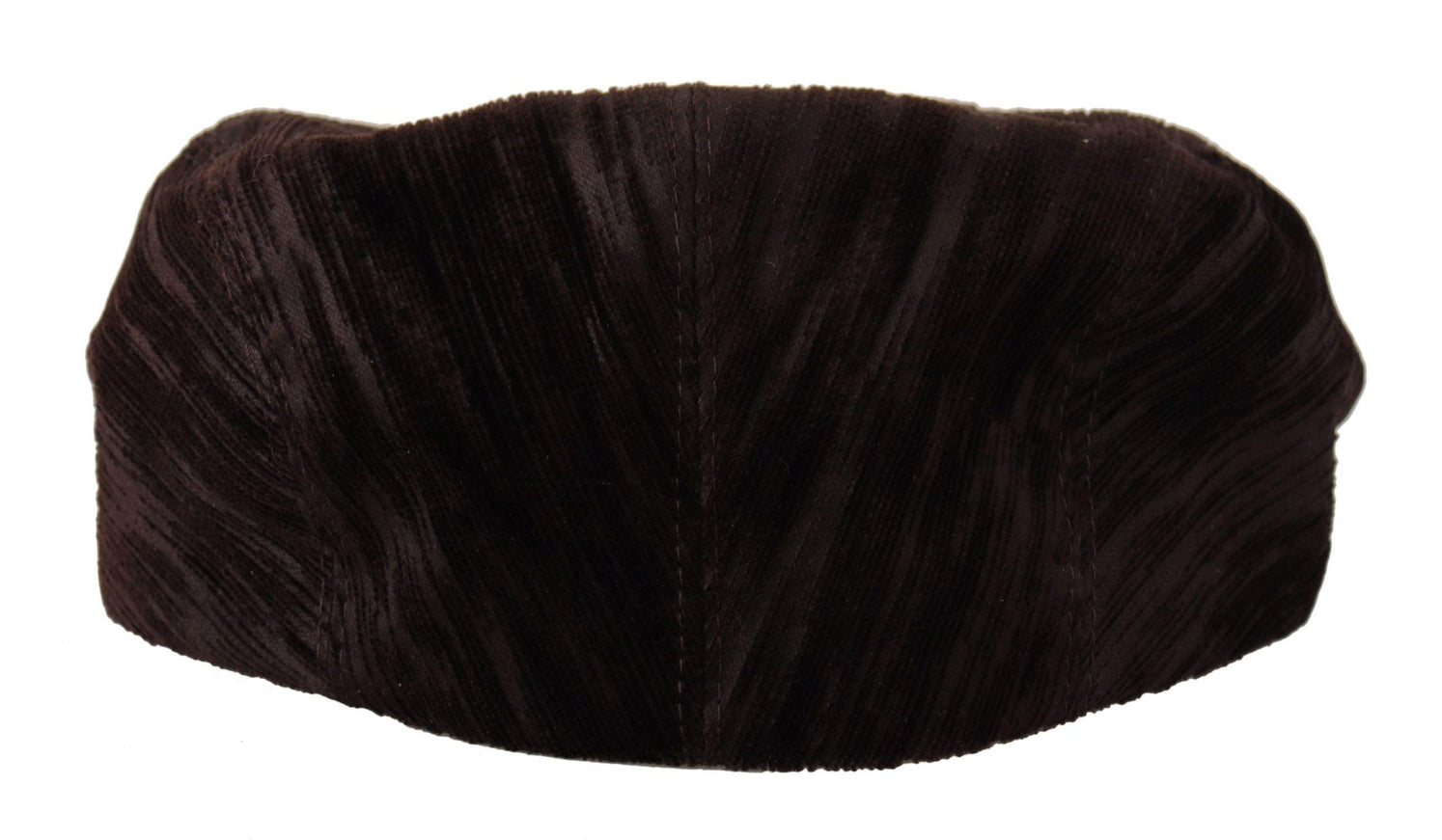 Dolce & Gabbana Brown Velvet Newsboy Men Capello Cotton Hat - Ellie Belle