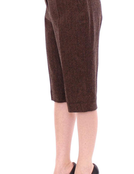 Dolce & Gabbana Brown wool shorts pants - Ellie Belle
