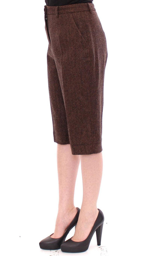 Dolce & Gabbana Brown wool shorts pants