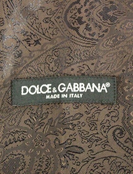 Dolce & Gabbana Brown Wool Single Breasted Vest Gilet - Ellie Belle
