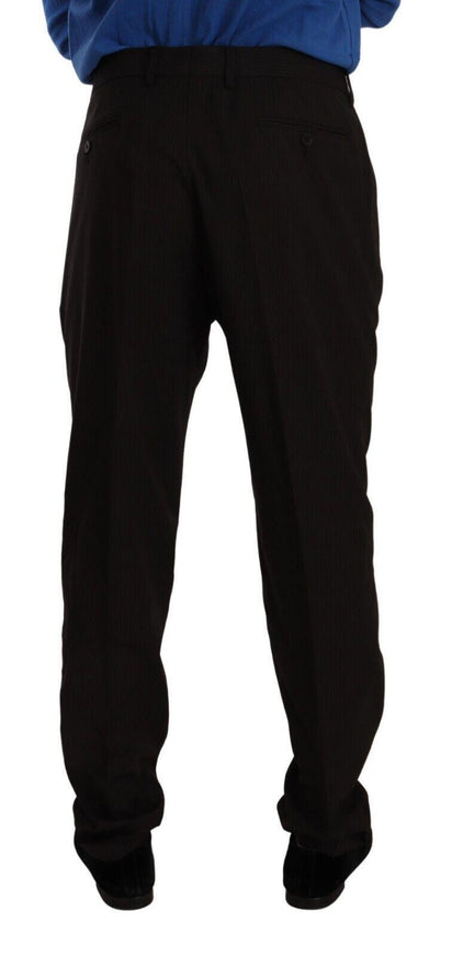 Dolce & Gabbana Brown Wool Skinny Formal Dress Pants - Ellie Belle