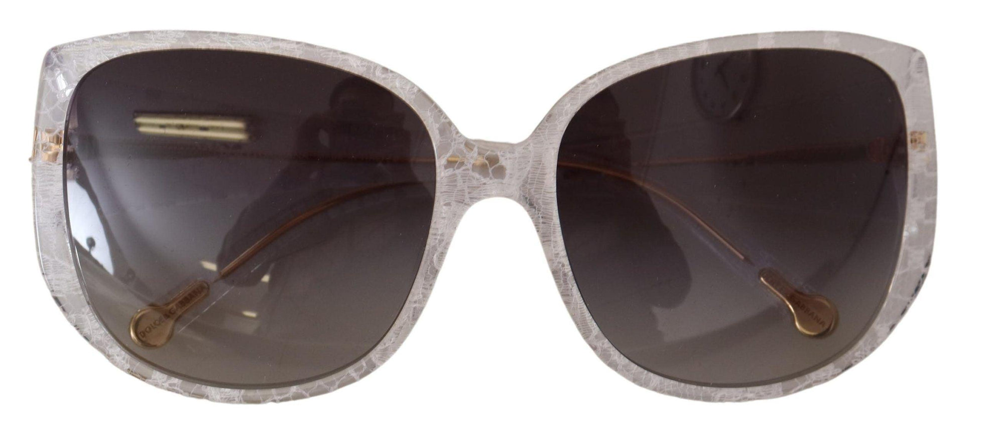 Dolce & Gabbana Clear DG4116 Limited Edition Lace Acetate Frame Sunglasses - Ellie Belle