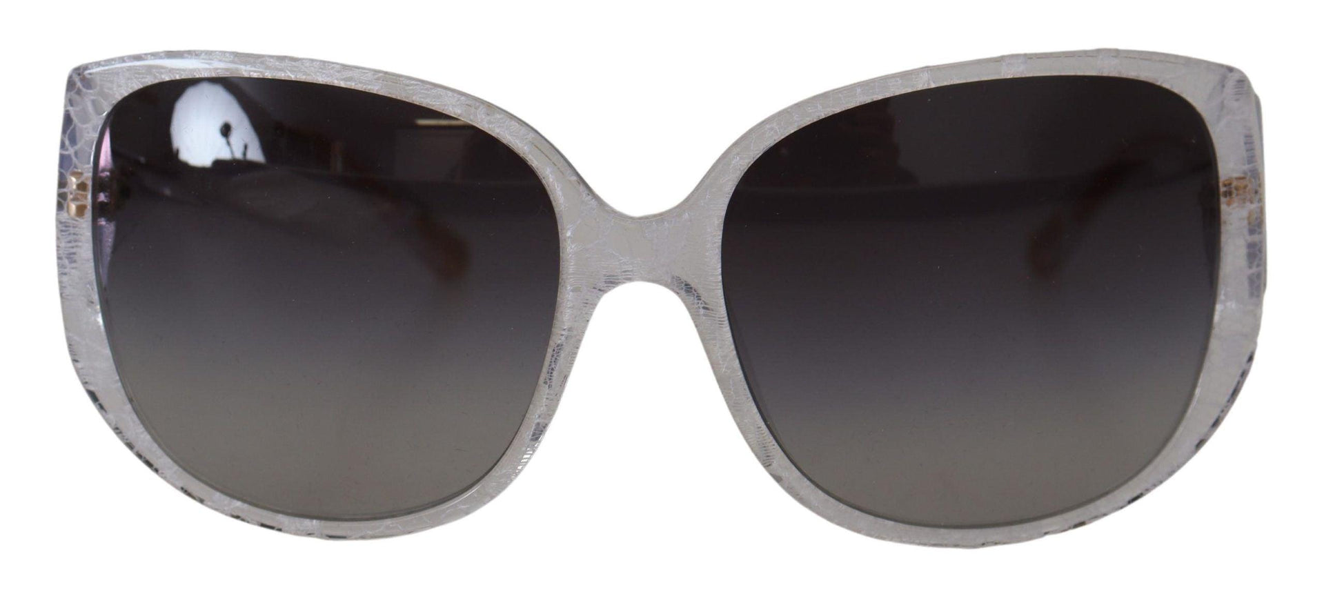 Dolce & Gabbana Clear DG4116 Limited Edition Lace Acetate Frame Sunglasses - Ellie Belle