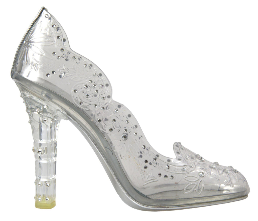 Dolce & Gabbana Clear PVC Crystal Embellished Transparent - Ellie Belle