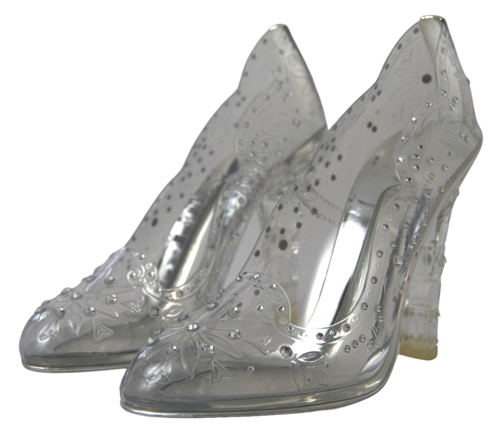 Dolce & Gabbana Clear PVC Crystal Embellished Transparent - Ellie Belle