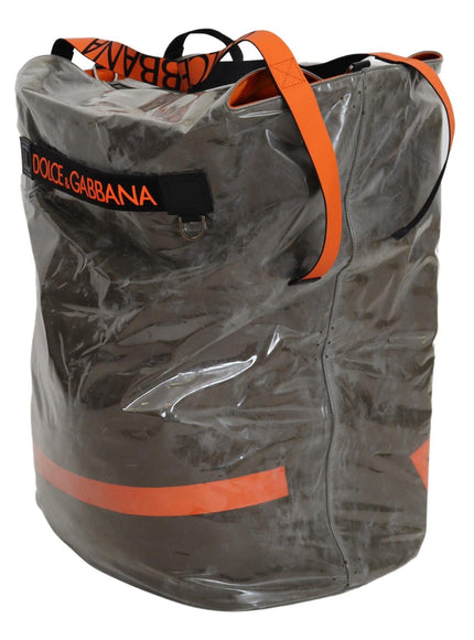 Dolce & Gabbana Cotton Men Large Fabric Green Shopping Tote Bag - Ellie Belle