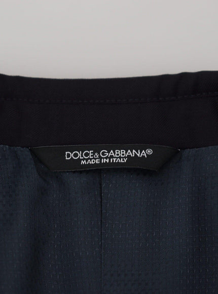 Dolce & Gabbana Dark Blue Coat Jacket Martini Blazer - Ellie Belle