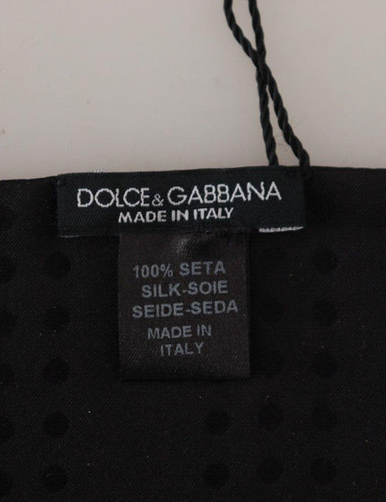 Dolce & Gabbana Dark Blue Fringes Shawl Silk Wool Scarf - Ellie Belle