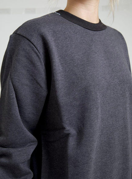 Dolce & Gabbana Dark Gray Cotton Crew Neck Pullover Sweater