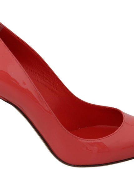 Dolce & Gabbana Dark Pink Patent Leather Heels Pumps - Ellie Belle
