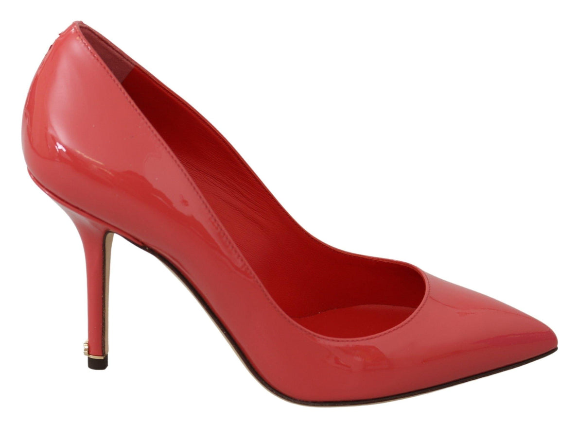 Dolce & Gabbana Dark Pink Patent Leather Heels Pumps - Ellie Belle