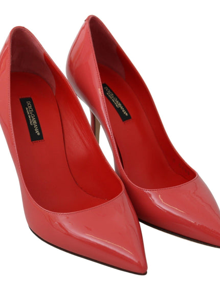 Dolce & Gabbana Dark Pink Patent Leather Heels Pumps - Ellie Belle