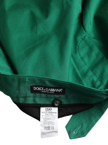 Dolce & Gabbana Deep Green Cotton Stretch Men Bermuda Shorts - Ellie Belle