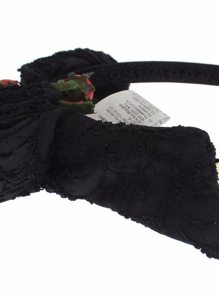 Dolce & Gabbana Diadem Headband Tiara Berry Fruit Crystal Bow Hair