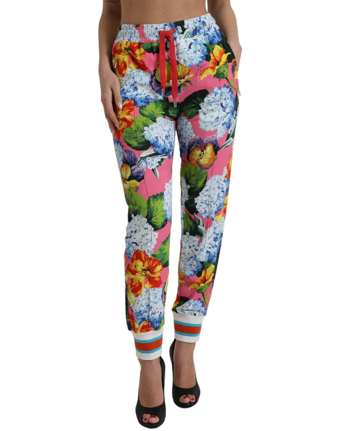 Dolce & Gabbana Floral High-Rise Drawstring Jogger Pants - Ellie Belle