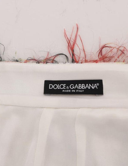 Dolce & Gabbana Floral Patterned Pencil Straight Skirt - Ellie Belle