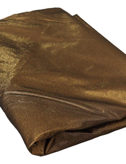 Dolce & Gabbana Gold Blend Shawl Wrap Metallic Bronze Scarf - Ellie Belle