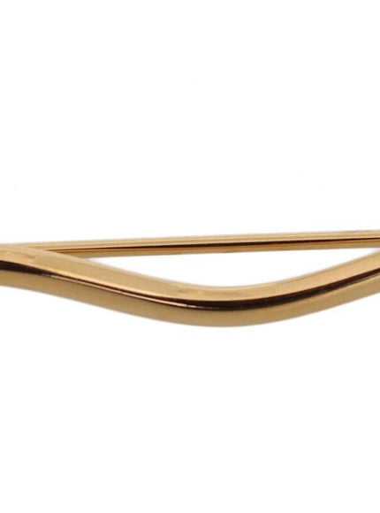 Dolce & Gabbana Gold Brass Crystal Spilla Serpente Mens Brooch Pin - Ellie Belle