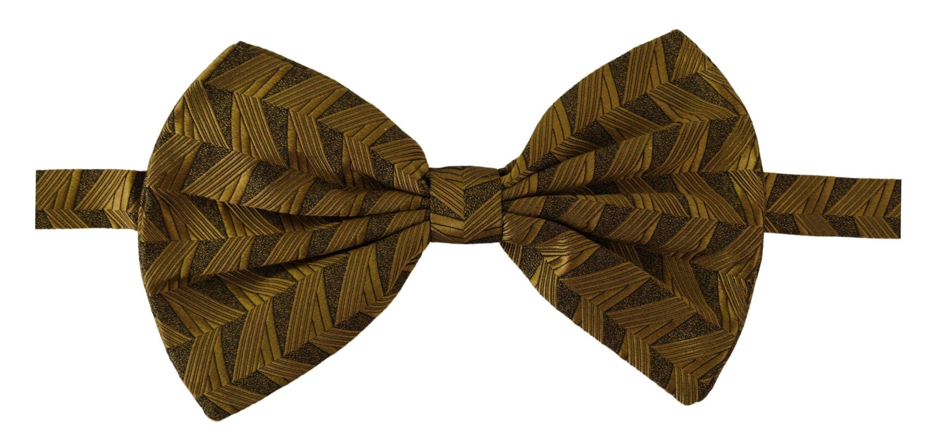 Dolce & Gabbana Gold Fantasy Print Adjustable Neck Papillon Bow Tie - Ellie Belle