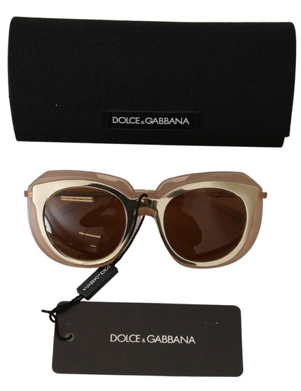 Dolce & Gabbana Gold Frame Full Rim Gradient Lens DG6104 Sunglasses - Ellie Belle