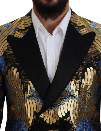 Dolce & Gabbana Gold Lurex Double Breasted Jacket Blazer - Ellie Belle