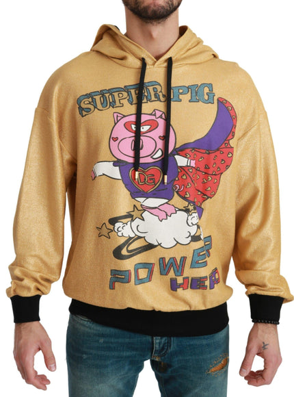 Dolce & Gabbana Gold Pig of the Year Hooded Sweater
